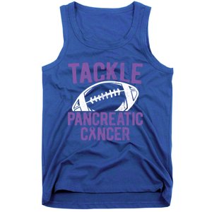 Purple Tackle Pancreatic Cancer Awareness Gift Tank Top