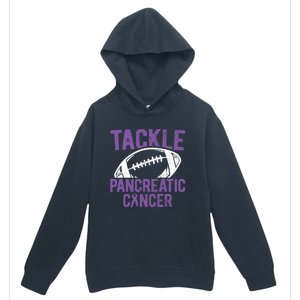 Purple Tackle Pancreatic Cancer Awareness Gift Urban Pullover Hoodie