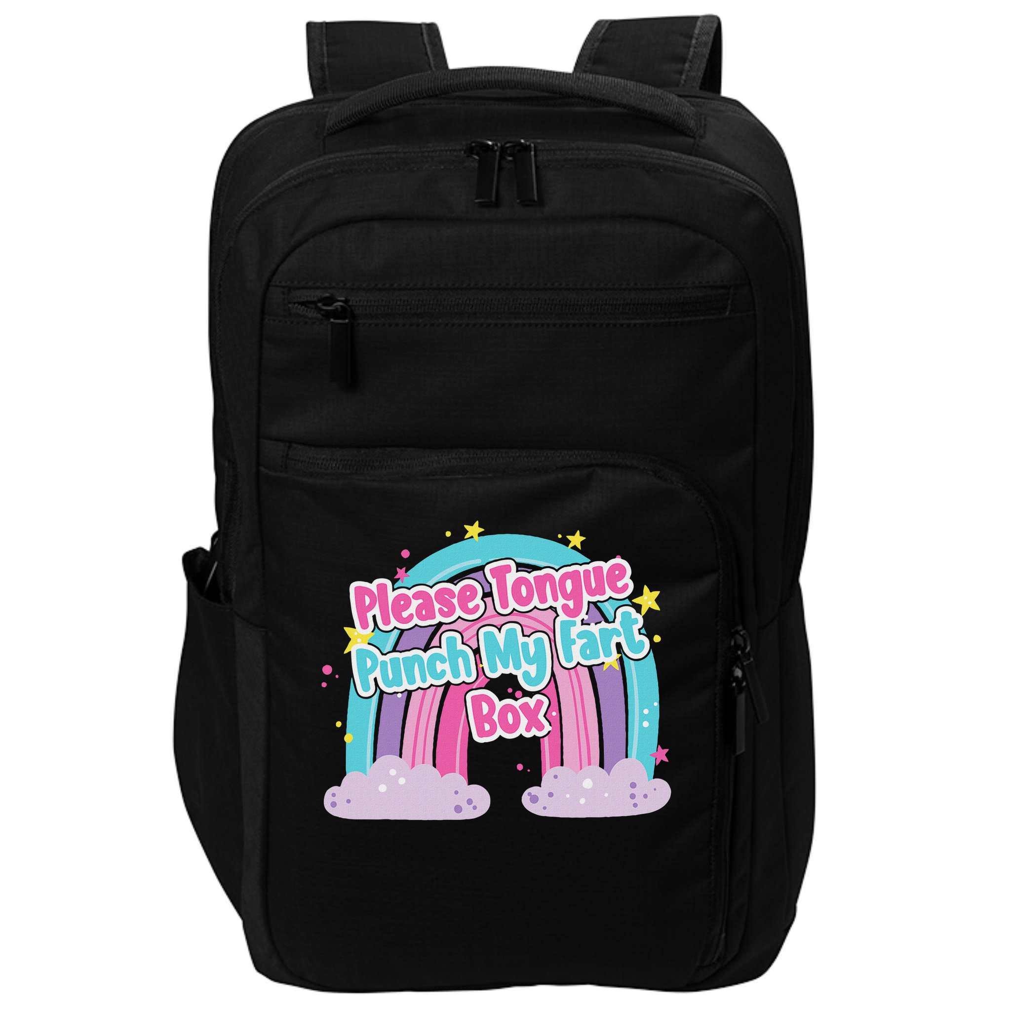 Please Tongue Punch My Fart Box Adult Humor Inappropriate Impact Tech Backpack