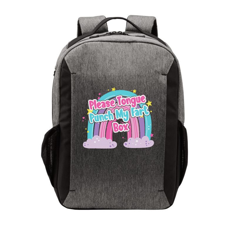 Please Tongue Punch My Fart Box Adult Humor Inappropriate Vector Backpack
