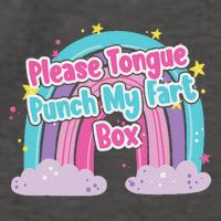 Please Tongue Punch My Fart Box Adult Humor Inappropriate Vector Backpack