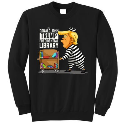 Prison Trump Presidential Library Funny Anti Trump Sweatshirt