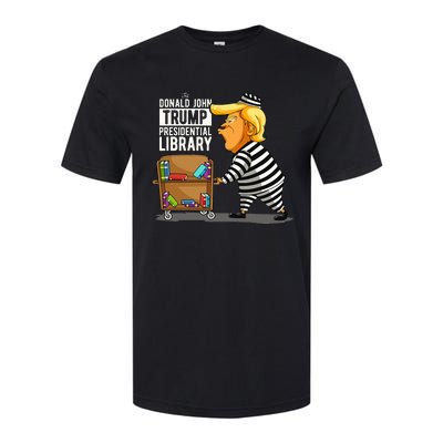 Prison Trump Presidential Library Funny Anti Trump Softstyle CVC T-Shirt