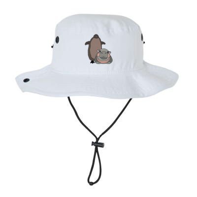 Pesto The Penguin And Moo Deng The Baby Hippo Funny Bucket Hat