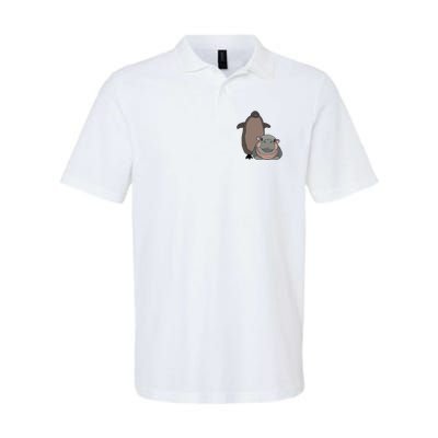Pesto The Penguin And Moo Deng The Baby Hippo Funny Polo