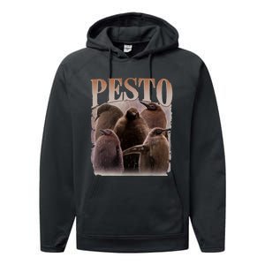 Pesto The Penguin Funny Baby Penguin Pesto Performance Fleece Hoodie