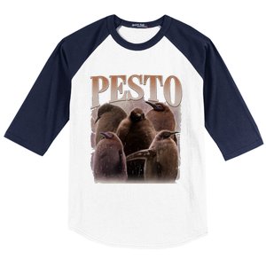 Pesto The Penguin Funny Baby Penguin Pesto Baseball Sleeve Shirt