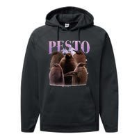 Pesto The Penguin Cute Pesto Penguin For Animals Lovers Performance Fleece Hoodie