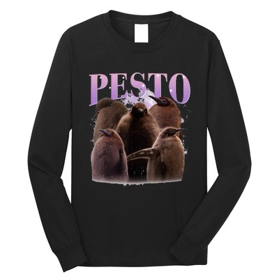 Pesto The Penguin Cute Pesto Penguin For Animals Lovers Long Sleeve Shirt