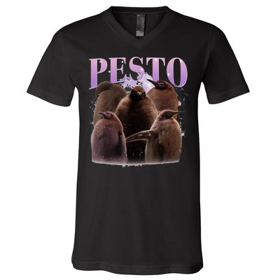 Pesto The Penguin Cute Pesto Penguin For Animals Lovers V-Neck T-Shirt