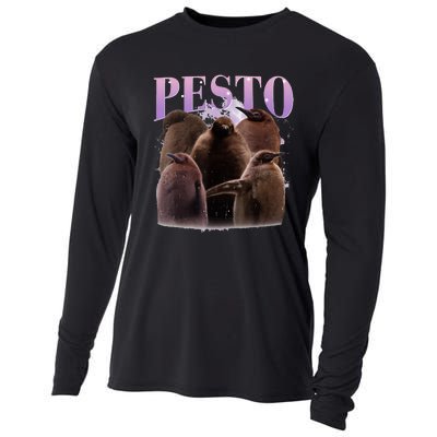 Pesto The Penguin Cute Pesto Penguin For Animals Lovers Cooling Performance Long Sleeve Crew