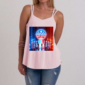 Power The People Not The Bots Us Elections Women's Strappy Tank