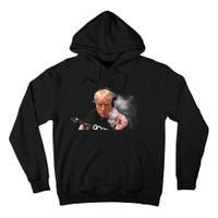 President Trump Podcast Funny Trump Smoking Like Elon Tall Hoodie