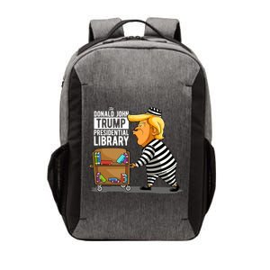 Prison Trump Presidential Library Funny Anti Trump Vector Backpack