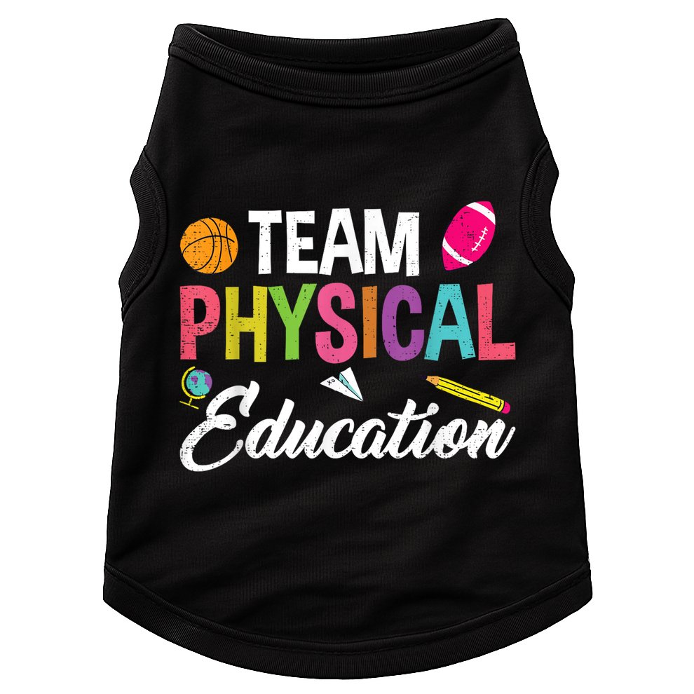 P.E. Team Physical Education School Fitness PE Teacher Doggie Tank