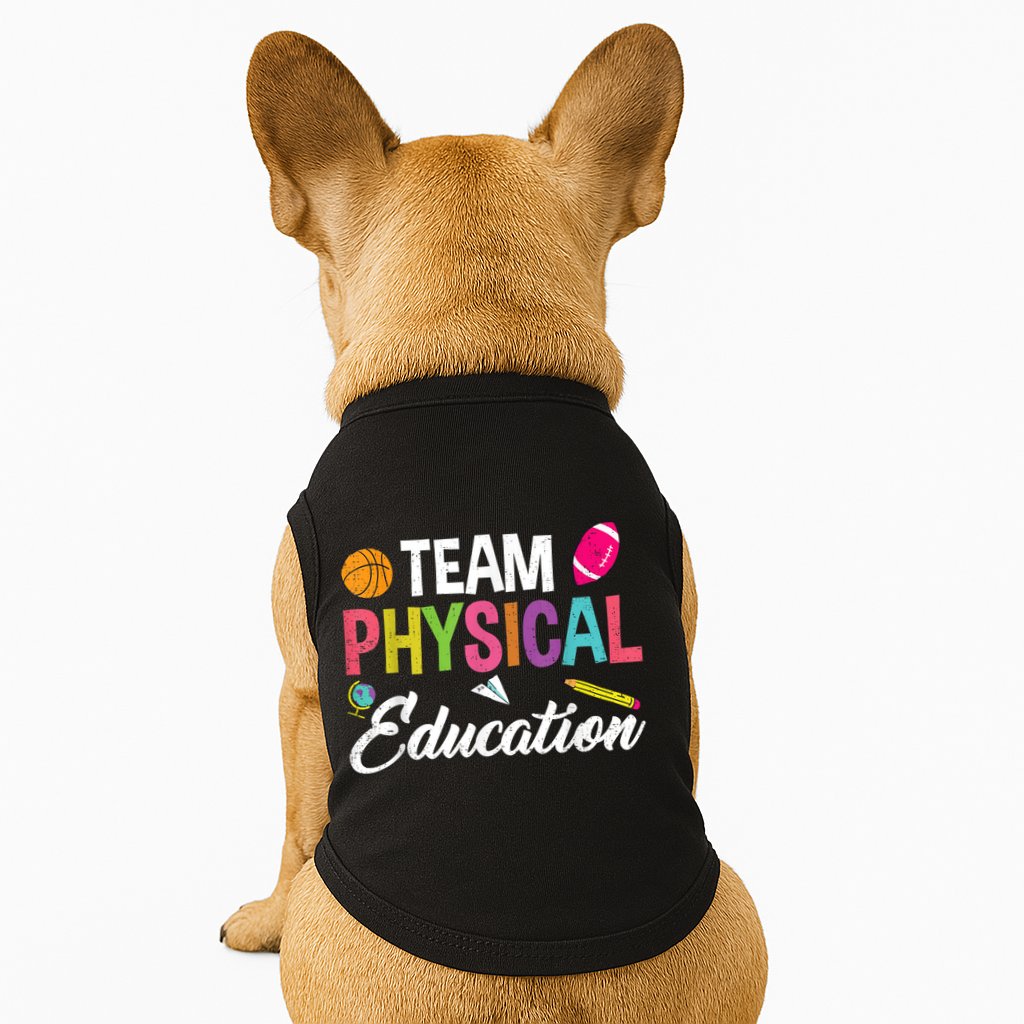 P.E. Team Physical Education School Fitness PE Teacher Doggie Tank