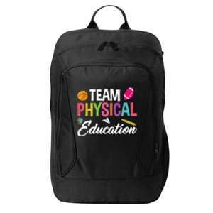 P.E. Team Physical Education School Fitness PE Teacher City Backpack