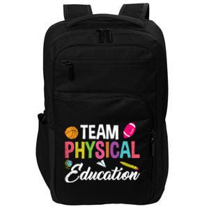 P.E. Team Physical Education School Fitness PE Teacher Impact Tech Backpack