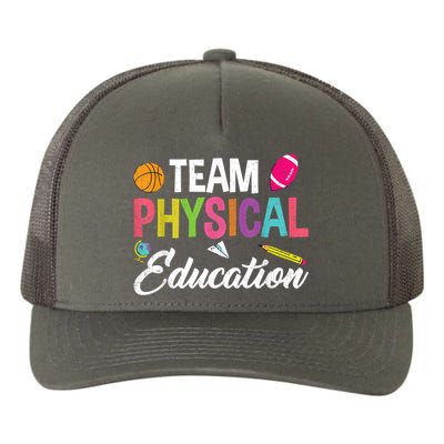 P.E. Team Physical Education School Fitness PE Teacher Yupoong Adult 5-Panel Trucker Hat
