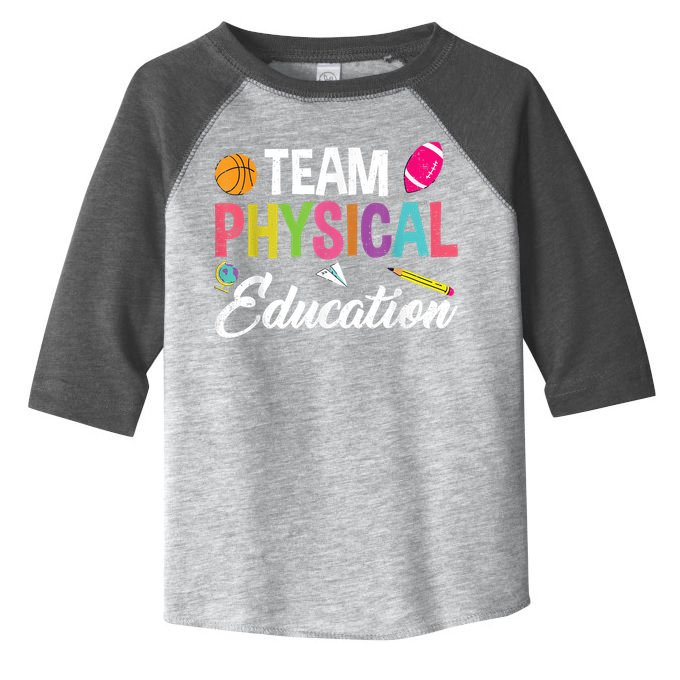 P.E. Team Physical Education School Fitness PE Teacher Toddler Fine Jersey T-Shirt