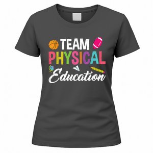 P.E. Team Physical Education School Fitness PE Teacher Women's T-Shirt