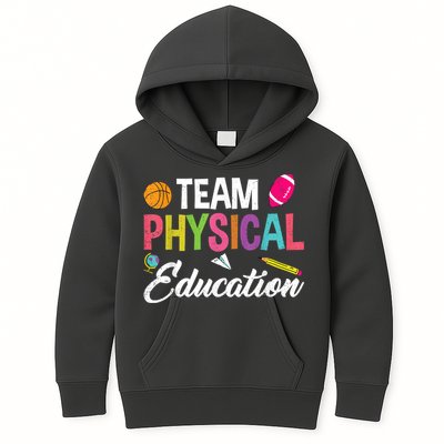 P.E. Team Physical Education School Fitness PE Teacher Kids Hoodie