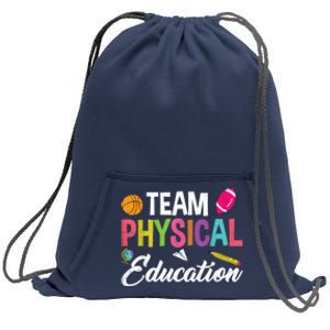 P.E. Team Physical Education School Fitness PE Teacher Sweatshirt Cinch Pack Bag