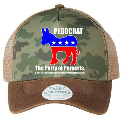 Pedocrat The Party Of Perverts Legacy Tie Dye Trucker Hat