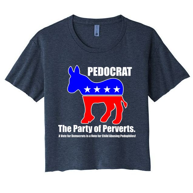 Pedocrat The Party Of Perverts Crop Top
