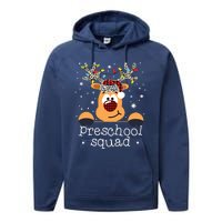 Preschool Team Plaid Reindeer Santa Hat Teacher Christmas Performance Fleece Hoodie