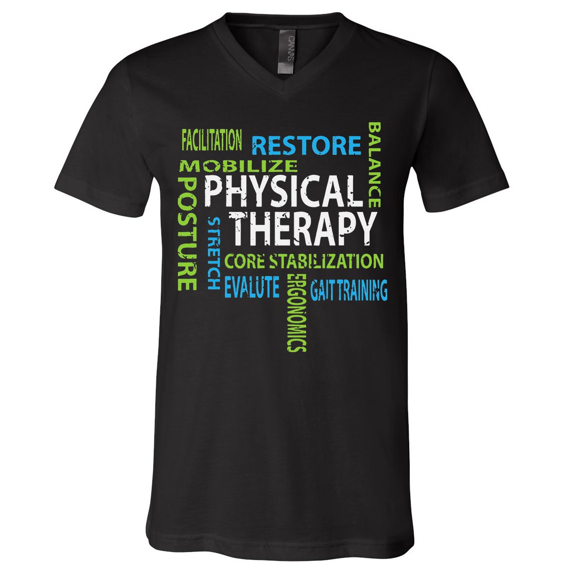 Physical Therapist PT Gift Motivational Physical Therapy V-Neck T-Shirt