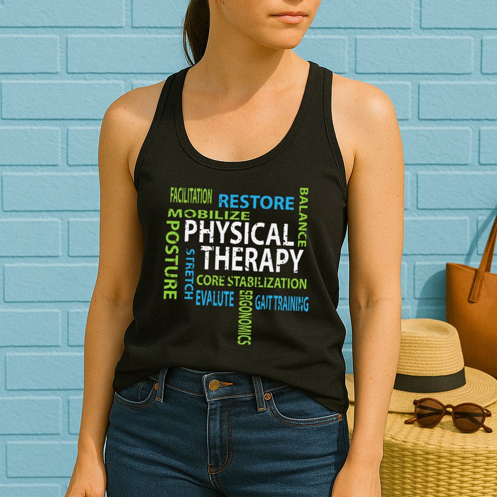 Physical Therapist PT Gift Motivational Physical Therapy Womens Tank Top