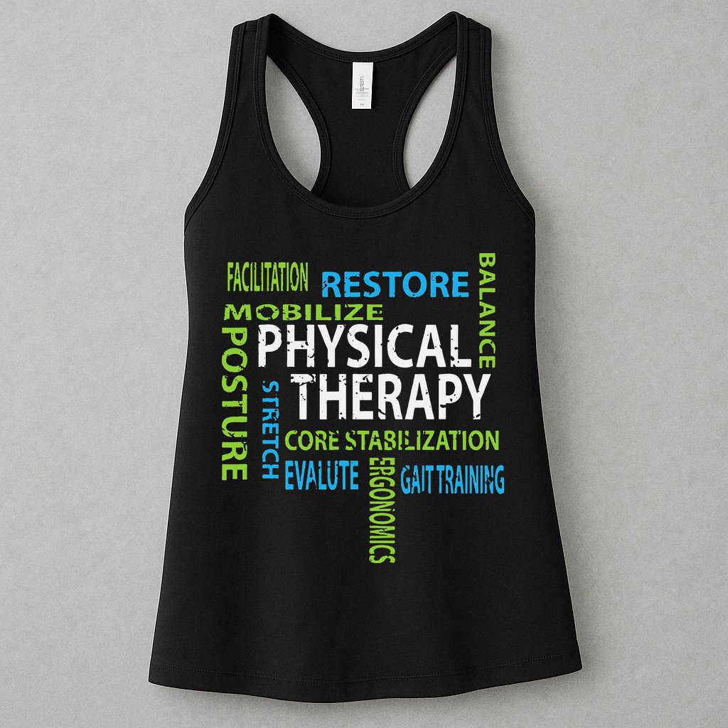 Physical Therapist PT Gift Motivational Physical Therapy Womens Tank Top