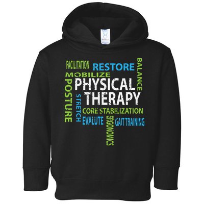 Physical Therapist PT Gift Motivational Physical Therapy Toddler Hoodie