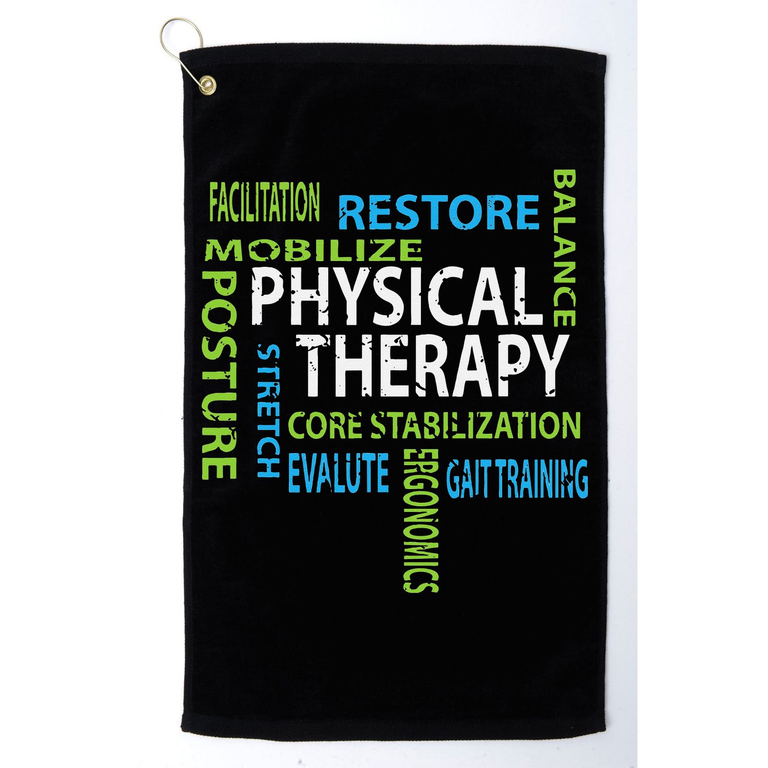 Physical Therapist PT Gift Motivational Physical Therapy Golf Towel