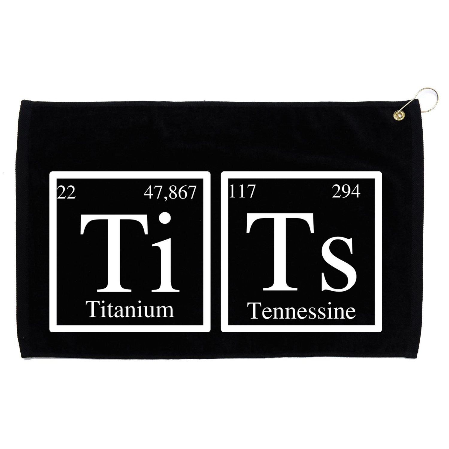 Periodic Table Grommeted Golf Towel