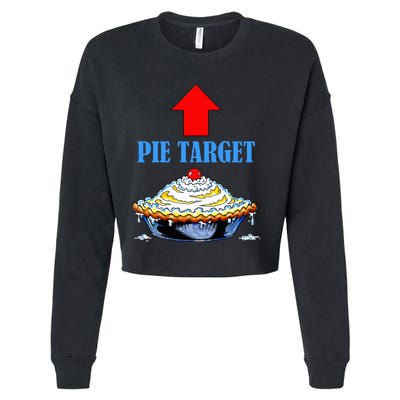 Pie Target Cropped Pullover Crew