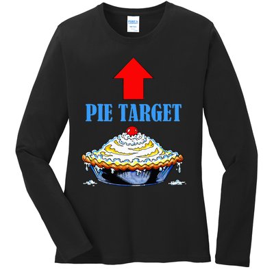 Pie Target Ladies Long Sleeve Shirt