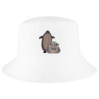 Pesto The Penguin And Moo Deng The Baby Hippo Funny Cool Comfort Performance Bucket Hat