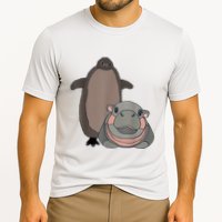 Pesto The Penguin And Moo Deng The Baby Hippo Funny Cooling Performance Crew T-Shirt