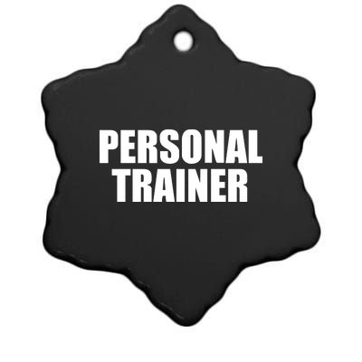 Personal Trainer Ceramic Star Ornament