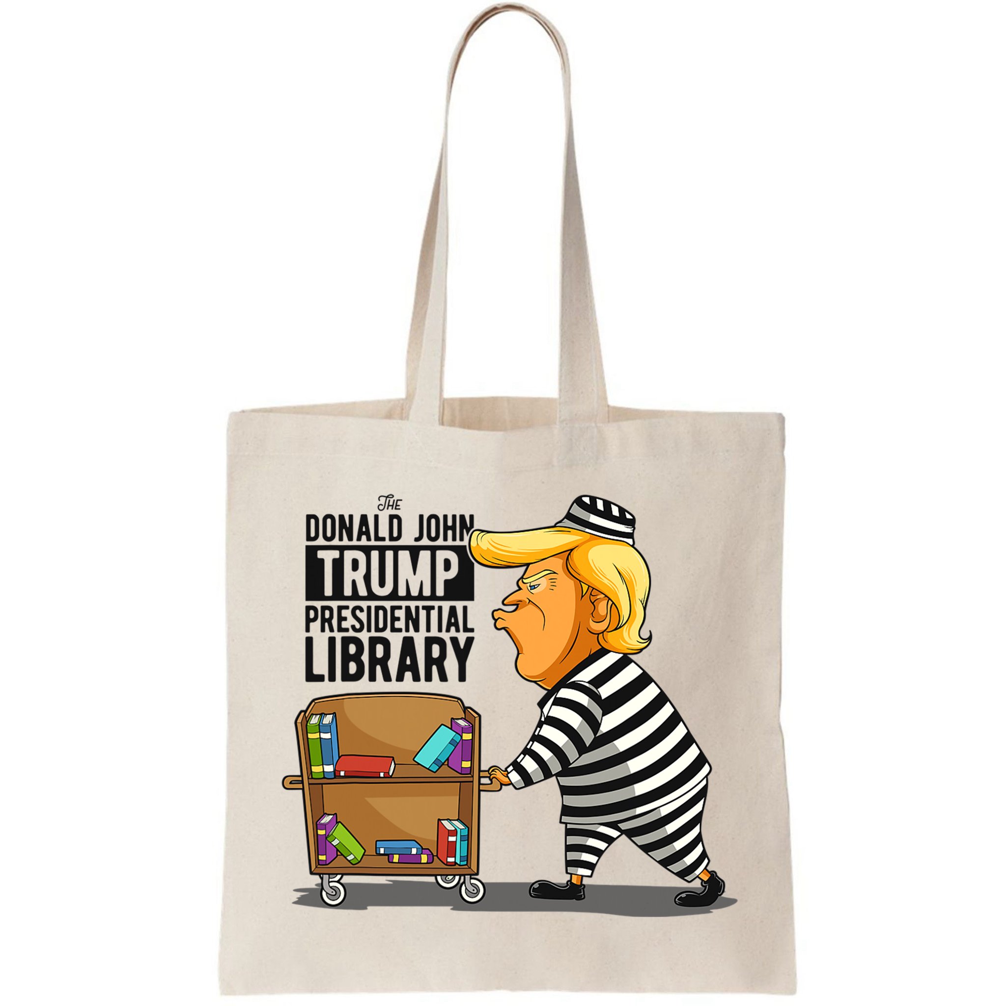 Prison Trump Presidential Library Funny Anti Trump Bag