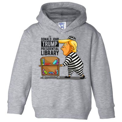 Prison Trump Presidential Library Funny Anti Trump Toddler Hoodie