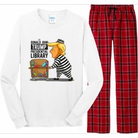 Prison Trump Presidential Library Funny Anti Trump Long Sleeve Pajama Set