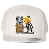 Prison Trump Presidential Library Funny Anti Trump Wool Snapback Cap