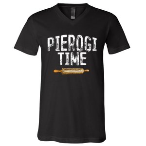 Pierogi Time Polish Food Polish Kitchen Poland Polska V-Neck T-Shirt