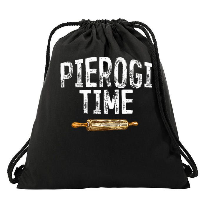 Pierogi Time Polish Food Polish Kitchen Poland Polska Drawstring Bag