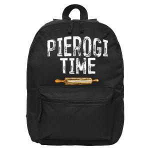 Pierogi Time Polish Food Polish Kitchen Poland Polska 16 in Basic Backpack