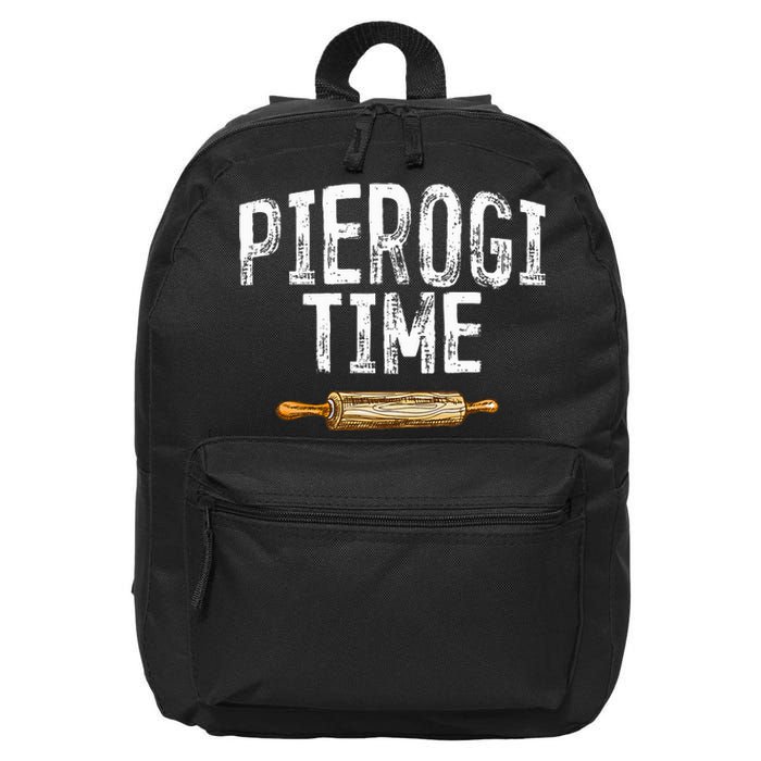 Pierogi Time Polish Food Polish Kitchen Poland Polska 16 in Basic Backpack