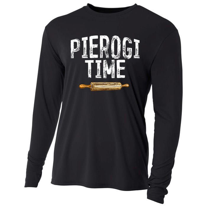 Pierogi Time Polish Food Polish Kitchen Poland Polska Cooling Performance Long Sleeve Crew